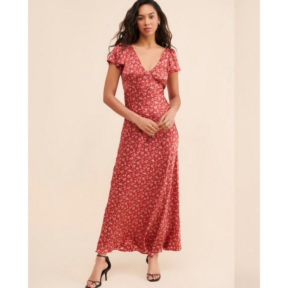 Selkie flutter sleeve silk dress - Picture 5 of 11